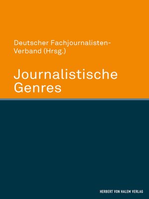 cover image of Journalistische Genres